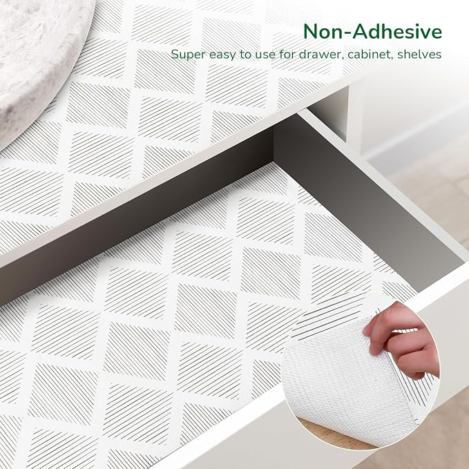 Shelf and Drawer Liners for Kitchen Cabinets Non-Adhesive 12" x20FT, Non-Slip - Image 3
