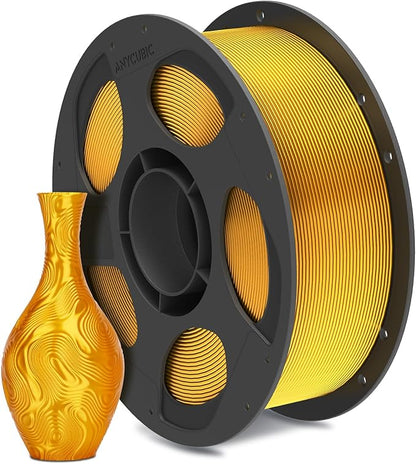 ANYCUBIC Silk Filament, Clog-Free Shiny 3D Printer PLA Filament 1.75mm by ANYCUBIC