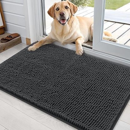 OLANLY Dog Door Mat for Muddy Paws 35x24, Absorbs Moisture and Dirt, Absorbent by OLANLY