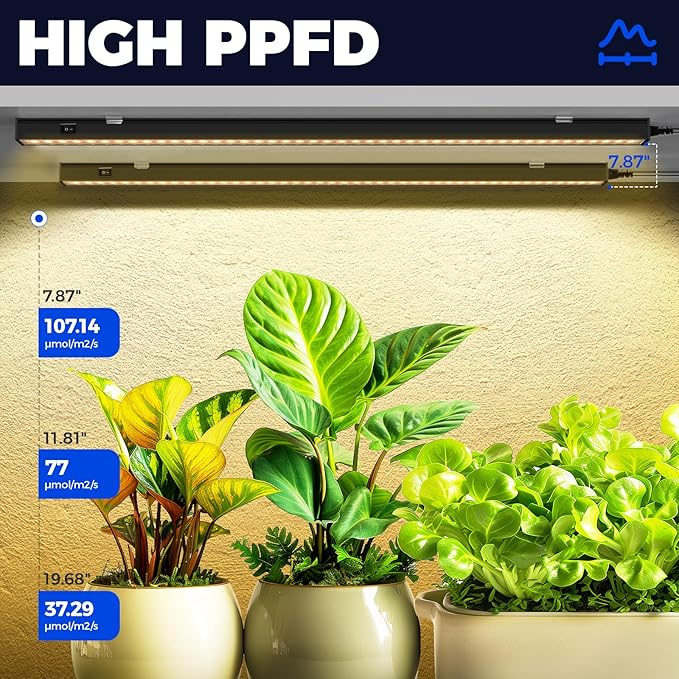 Barrina T5 Grow Lights for Indoor Plants, 2FT 40W Magnetic Installation - Image 4