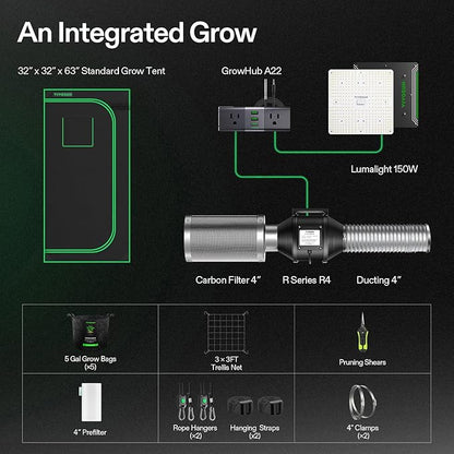 VIVOSUN Grow Tent Kit, 2.7 × 2.7ft Complete Grow System, WiFi-Controlled Grow - Image 7