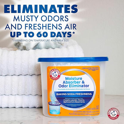 Arm & Hammer Fragrance Free Refillable Moisture Absorber and Odor Eliminator 14 - Image 2
