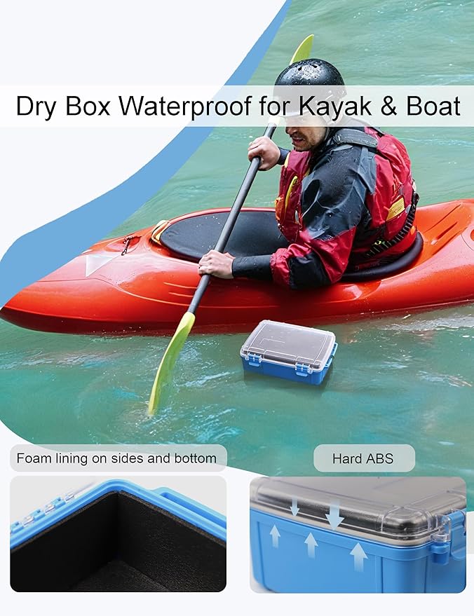 Beoccudo Large Waterproof Dry Box Waterproof Containers, Watertight Boat - Image 5