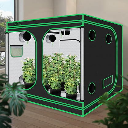 Grow Tent 96"x96"x78", High Reflective Mylar Dark Room - Image 2