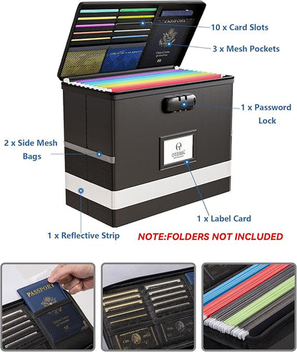 Oterri 2 Pack Fireproof Document Box - Image 3