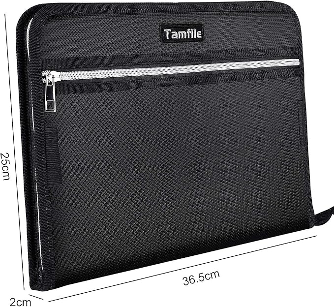 Fireproof Safe Waterproof Accordion File Bag Folder Expanding Filing Folder - Image 5
