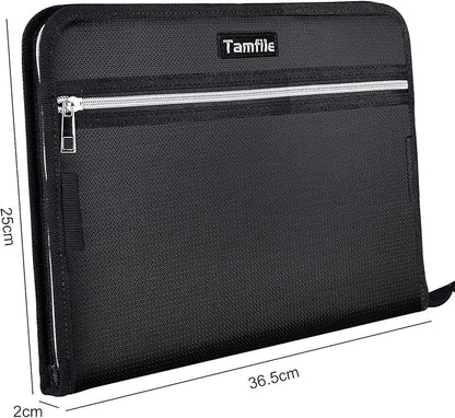 Fireproof Safe Waterproof Accordion File Bag Folder Expanding Filing Folder - Image 5
