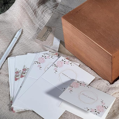 Wooden Keepsake Box with Slide Lid, Memorabilia, Handmade Decorative Memory Box - Image 6