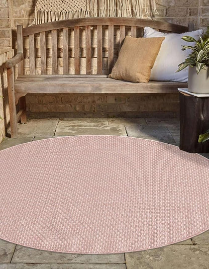 Unique Loom Collection Casual Transitional Solid Heathered Indoor/Outdoor - Image 3