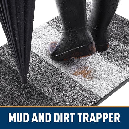 Smiry Dog Door Mat for Muddy Paws, Absorbs Moisture and Dirt, Low-Profile - Image 2