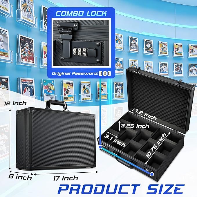 Card Storage Box for 3" x 4" 35pt Toploaders, Sports Cards Case - Image 4