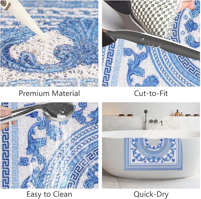 Square Shower Mat Non Slip: 32x32 Inch Extra Large Shower Mats - Image 7