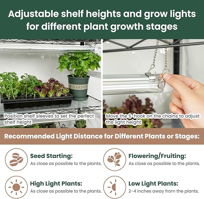 SOLIGT Indoor Greenhouse with Grow Lights - Image 5
