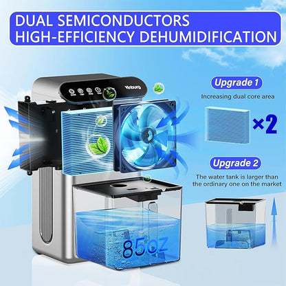 Dehumidifiers for Home Quiet Small Dehumidifier for Basement Bedroom Bathroom - Image 2