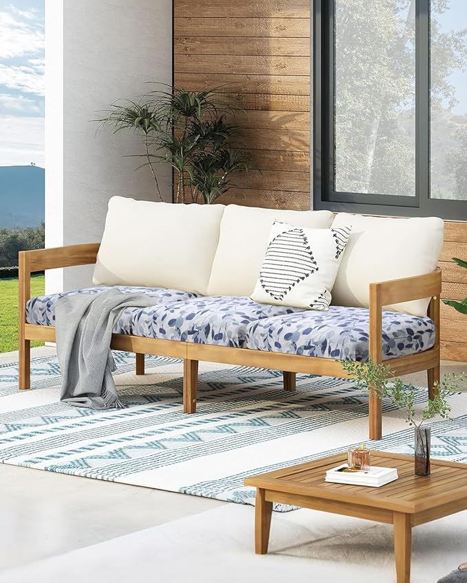 Fuloon Sofa Cushion Covers, Stretch Printed Seat Cushion Cover Couch Seat - Image 2