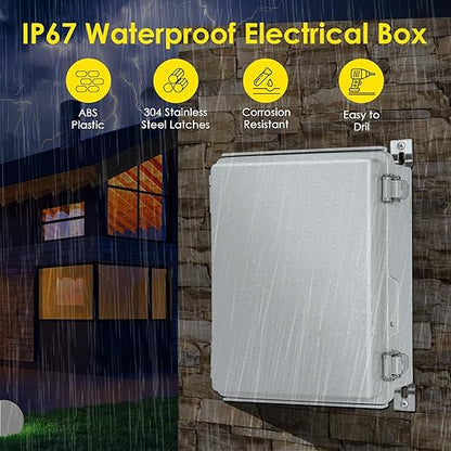 Waterproof Electrical Junction Box Outdoor, IP67 Plastic Weatherproof - Image 2