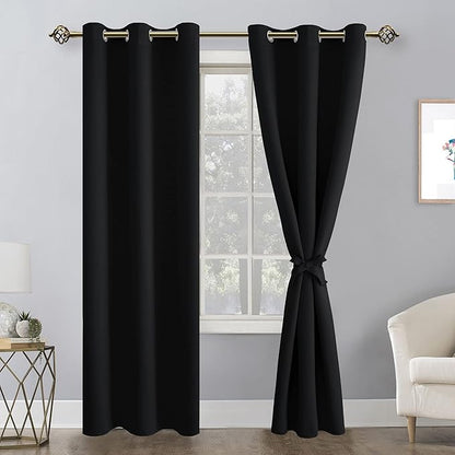 Hiasan Blackout Curtains for Bedroom, 42 x 84 Inches Long - Image 2