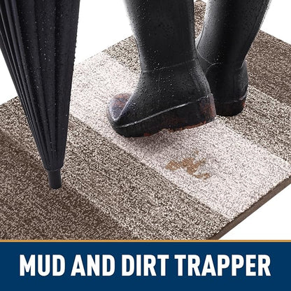 Smiry Dog Door Mat for Muddy Paws, Absorbs Moisture and Dirt, Low-Profile - Image 2