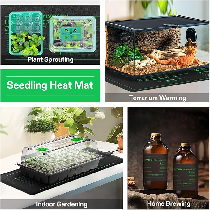 VIVOSUN 2-Pack 48" x 20.75" Durable Waterproof Seedling Heat Mat, UL & - Image 6