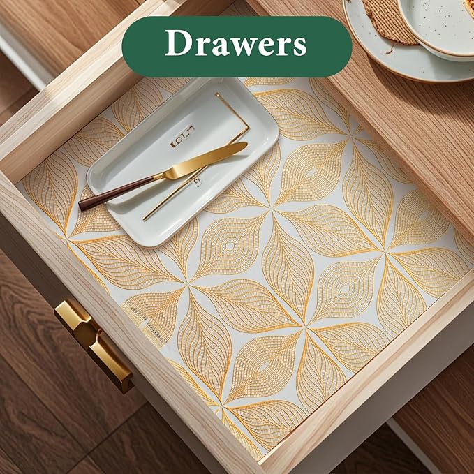 3D Drawer and Shelf Liner for Kitchen Cabinet: 17 in X 20 Ft Waterproof Shelf - Image 2