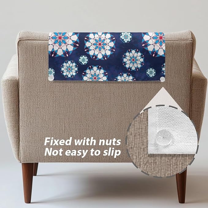 Mandala Recliner Headrest Protector Washable Sofa Protective Cover Wear - Image 6