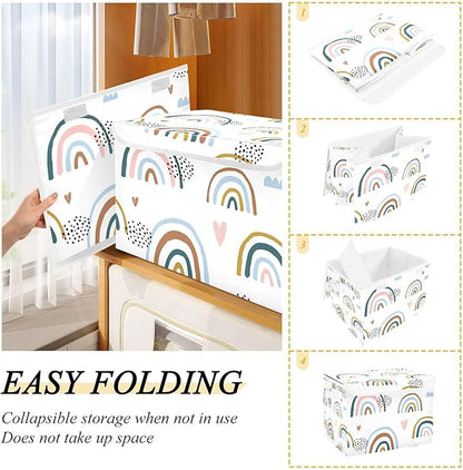 xigua Cartoon Rainbow Storage Bins - Image 4