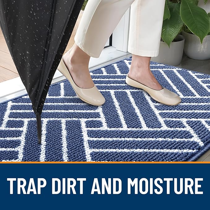 OLANLY Indoor Door Mat, 40x32 Inch, Dirt Resistant and Absorbent, Non-Slip - Image 2