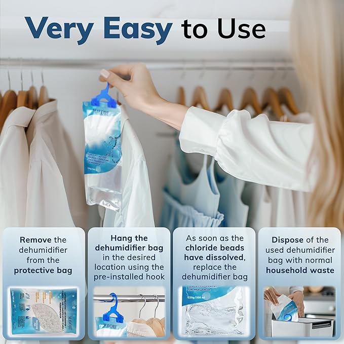 Hanging Moisture Absorber Bags, Dehumidifier Bags - Image 4