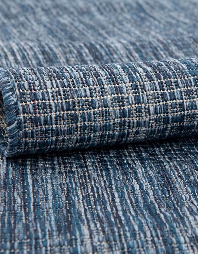 Unique Loom Outdoor Solid Collection Area Rug - Image 4