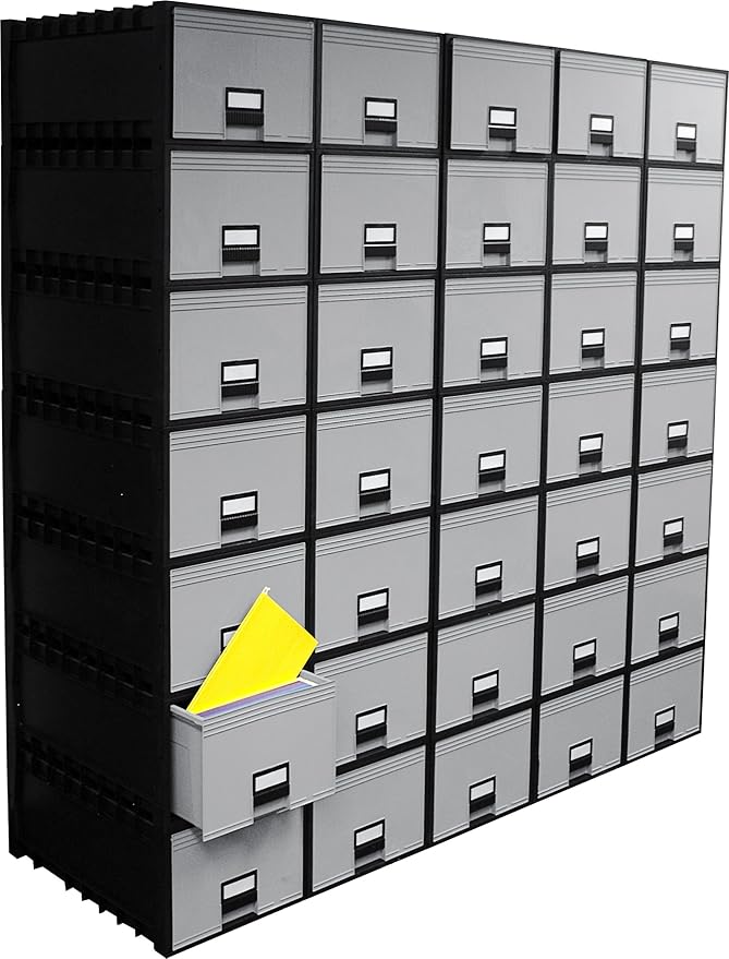 Storex Plastic Archive Storage Box, Letter/Legal Size, 24-Inch Drawer - Image 6