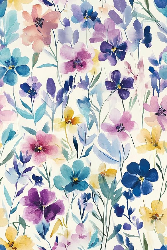 Boho Chic Botanical Shelf Liner Contact Paper Peel and Stick Floral Contact by Unknown