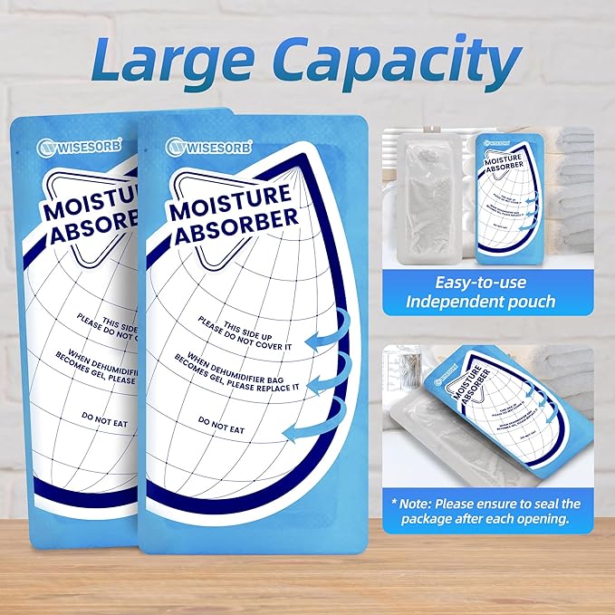 25 Gram 10 Packs Moisture Absorbers Packs, Leakproof Desiccant Dehumidifier Bags - Image 9