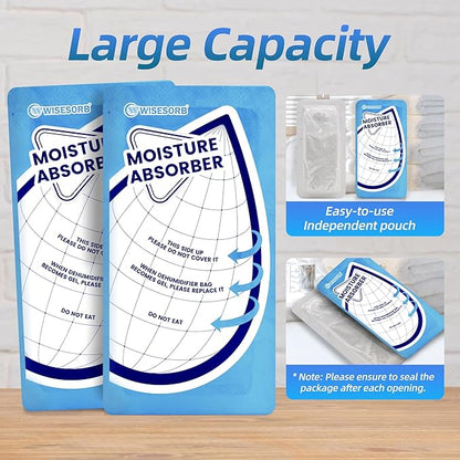 25 Gram 10 Packs Moisture Absorbers Packs, Leakproof Desiccant Dehumidifier Bags - Image 9