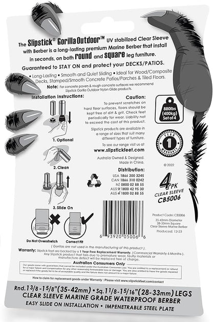 Slipstick GorillaOutdoor Berber Furniture Feet Pads - Image 6