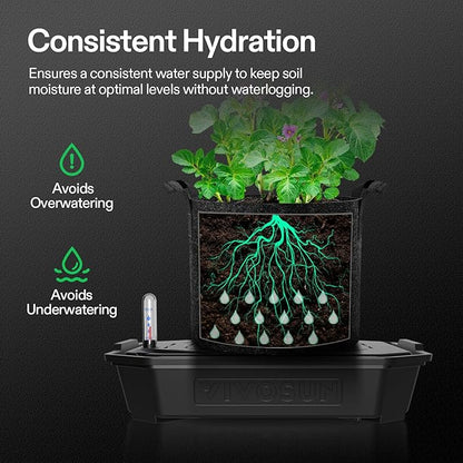 VIVOSUN 4-Pack FlexFeed Self-Watering Pots - Image 3