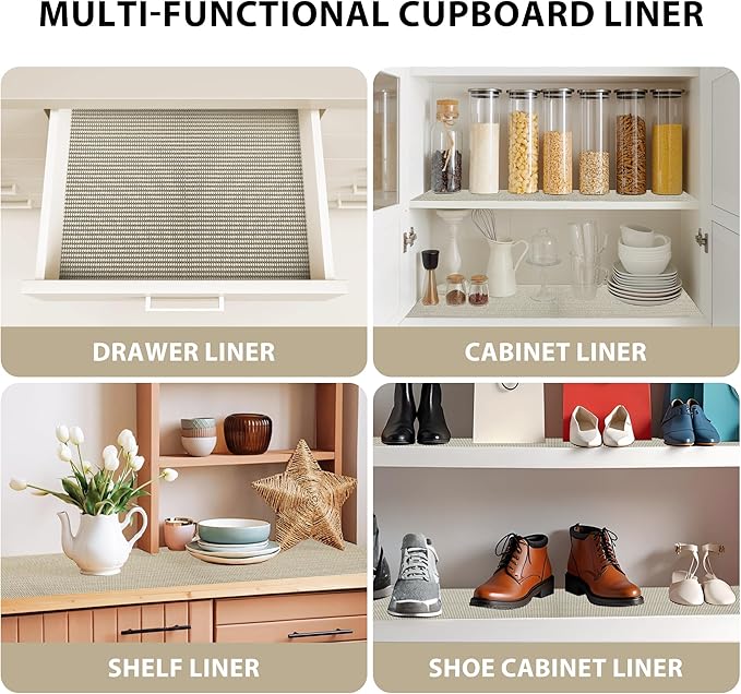 Shelf Liners for Cabinets-Drawer Liner Cabinet Liners for Shelves Kitchen - Image 4