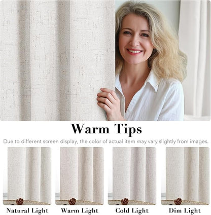 H.VERSAILTEX Ivory Blackout Curtains - Image 5