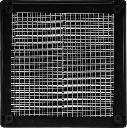 6" x 6" Square Air Vent Cover – Black Plastic Vent Deflector - Image 9