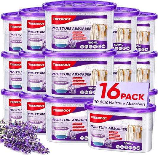 16 Pack Moisture Absorbers, 10.5 OZ Humidity Absorber Bucket, Moisture Absorbers by Unknown