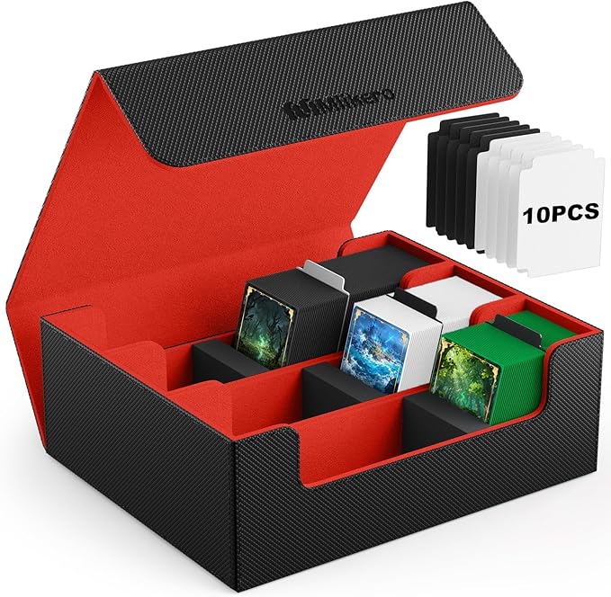 Mlikero Card Deck Case, 1800+ Trading Card Storage Box by Mlikero