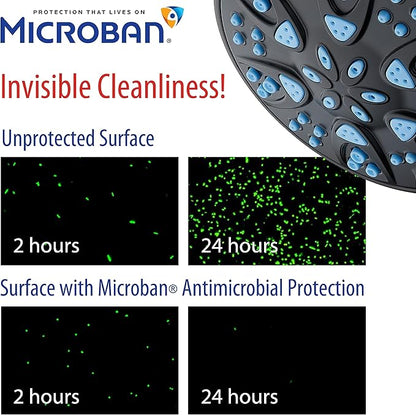 AquaDance Antimicrobial – Anti-Clog High-Pressure 6-Setting Head - Image 3
