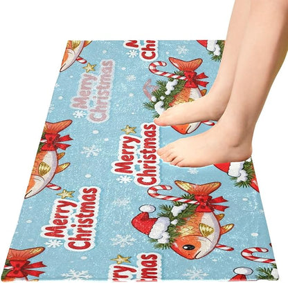 Merry Christmas Golden Salmon decorative mats - Image 2