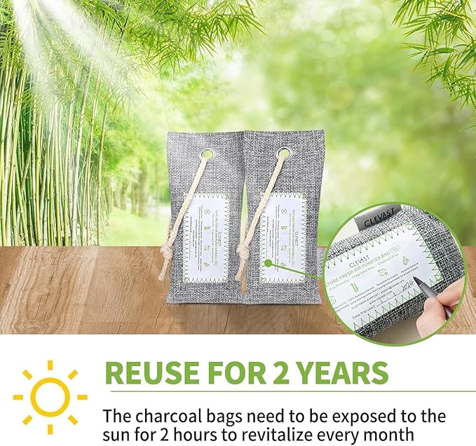 CLEVAST Activated Bamboo Charcoal Odor Absorber - Image 5