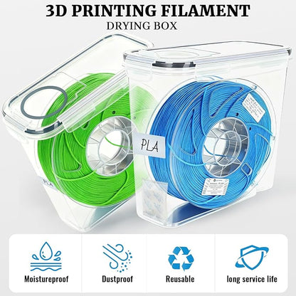 Filament Storage Box, 4 Pack Filament containers. This 3D Printer Filament - Image 2