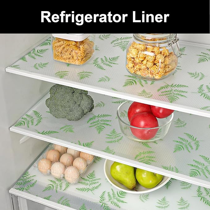 Cooyes Shelf Liners for Kitchen Cabinets Refrigerator Liners Waterproof & - Image 5