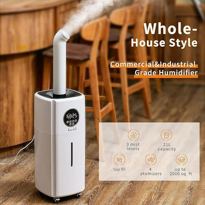 Humidifiers for Large Room Whole House Humidifier for Home 2000 sq.ft, 5.5Gal - Image 2