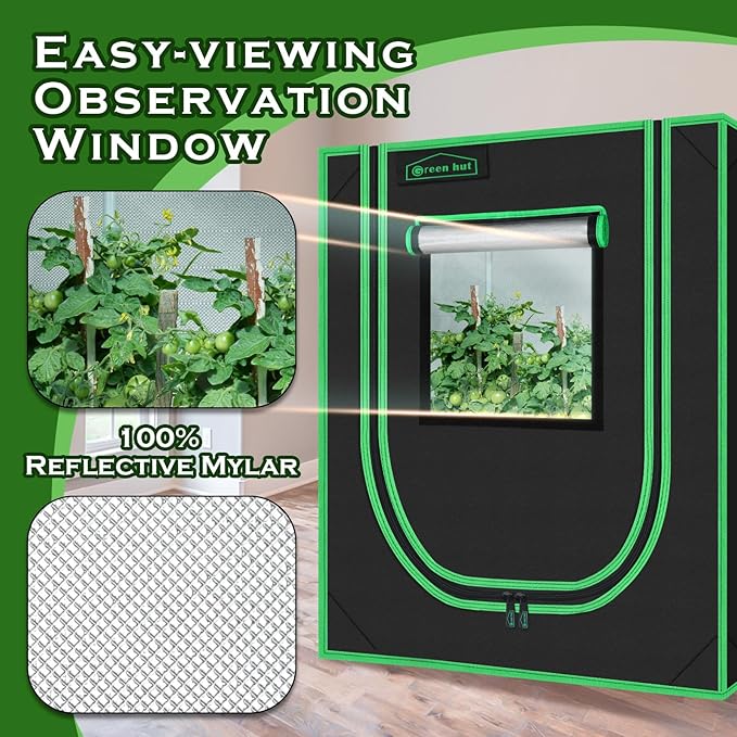 Small Grow Tent for Plants Indoor 18"x30"x36" Mylar Hydroponic Grow Tents - Image 3