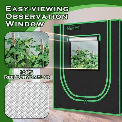 Small Grow Tent for Plants Indoor 18"x30"x36" Mylar Hydroponic Grow Tents - Image 3