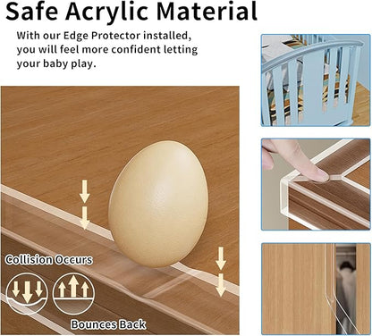13.12 FT Edge Corner Protector Baby Proofing, Soft Clear Furniture Table Corner - Image 3
