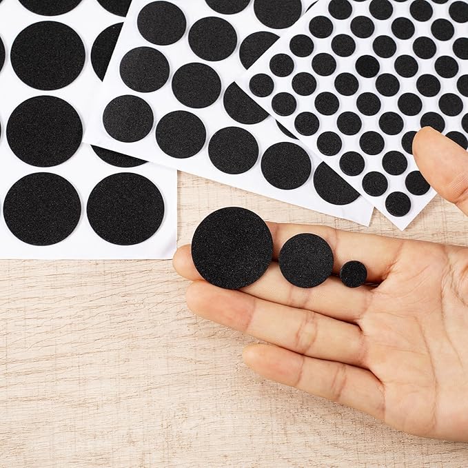 456 Pcs Small Felt Furniture Pads, Self-Adhesive EVA Foam Dot Circles, Round - Image 3